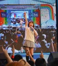 Kazumi from Sony Music performs live concert in school uniform,