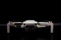 DJI Mavic mini portable drone on black background