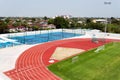 Outdoor Oval Running Sports Track International School Bangkok Thailand Royalty Free Stock Photo