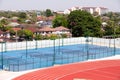 Outdoor Oval Running Sports Track International School Bangkok Thailand Royalty Free Stock Photo