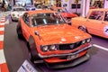 BANGKOK, THAILAND, - MARCH 11 2018: A vintage car Mazda RX-3: 1971-1977 was shown in a classic motor show at Seacon Square Shopp