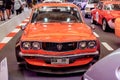 BANGKOK, THAILAND, - MARCH 11 2018: A vintage car Mazda RX-3: 1971-1977 was shown in a classic motor show at Seacon Square Shopp