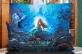 A beautiful standee of a movie called The Little Mermaid Display at the cinema to promote the movie