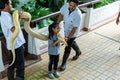 Bangkok / Thailand - May 11 2018: children with Snake Show and shown to tourists at Serpentarium, Thai Red Cross Society.