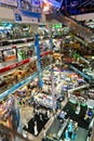 Inside Pantip Plaza, a large electronic and software shopping complex in Bangkok