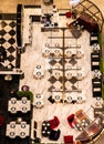 top view of the restaurant inside Central World shopping center, Bangkok