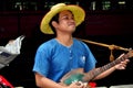 Bangkok, Thailand: Musician on Silom Road