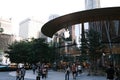 Apple Store exterior at Central World Bangkok in the evening, its second and largest retail shop in Thailand. Royalty Free Stock Photo