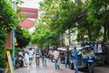 Backpacking district of Khao San Road is the traveler hub of South East Asia with bars and restaurants as well as budget hostels.