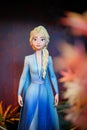 Bangkok, Thailand - Nov 16, 2019 : A photo of Elsa the Snow Queen starring in Frozen 2013 and Frozen II 2019. Character figure