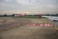 BANGKOK THAILAND - NOVEMBER2,2017 : airasia plane taking off fro