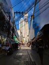 Bangkok, Thailand - November 29 2019: Baiyoke Sky Tower Hotel in Bangkok. Tallest Building in the city. 84 floors