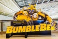 A beautiful standee of a movie called Bumblebee display showing at cinema