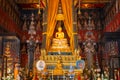 Buddha Sihing statue inside the Phutthai Sawan Throne Hal