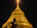 Chedi Phukhao Thong or Golden mount at wat saket temple in bangkok city Thailand