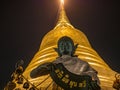 Chedi Phukhao Thong or Golden mount at wat saket temple in bangkok city Thailand.Bangkok city Travel landmark