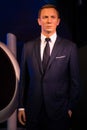 Daniel Craig wax figure display at Madame Tussauds Museum,Siam Discovery in Bangkok Thailand