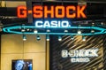 G-SHOCK signage at Icon siam Shopping Mall,The watches from the electronics manufacturer company Casio