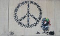 Iconic peace symbol redesigned by Thai street artist Bon