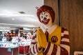 McDonalds famous clown mascot Ronald McDonald gives the traditional Thai greeting - the Wai