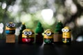 Bangkok, Thailand - November 11, 2023 : Minions Q-TOPPING Christmas Version. Minion character of Christmas Version