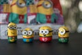 Bangkok, Thailand - November 11, 2023 : Minions Q-TOPPING Christmas Version. Minion character of Christmas Version