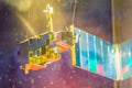 Bangkok, Thailand - November 4, 2017: Model of Terra (EOS AM-1), a multi-national NASA scientific research satellite in