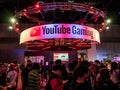 BANGKOK, THAILAND - November 4 2017 : People visit an exterior view of Youtube Gaming Space, at Thailand game show big festival