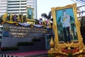 Bangkok, Thailand - November 29, 2019: Portrait of Maha Vajiralongkorn, the King of Thailand in front of the Pollution Control