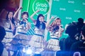 BANGKOK, THAILAND - NOVEMBER 21, 2018: Press conference event by Grab to annouce BNK 48 band to become Brand Ambassador