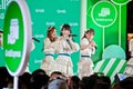 BANGKOK, THAILAND - NOVEMBER 21, 2018: Press conference event by Grab to annouce BNK 48 band to become Brand Ambassador