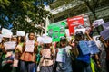 Protesting environmental law is unfair. Royalty Free Stock Photo