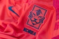 View of The New South Korea Football Kit Crest For World Cup 2022