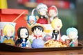 Happy meal. Monkey d. Luffy and Straw hat pirate crews, One Piece character plastic toys from