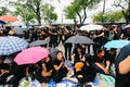 BANGKOK, THAILAND - OCT 22, 2016: Thai people attends to singing
