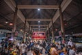 Unacquainted People in Mochit Bus station bangkok Thailand in the long weekend.