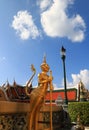 BANGKOK, THAILAND -Oct 23 : Unidentified tourists at Wat Phra Kaew on Oct 24 2016 in Bangkok, Thailand.