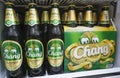 Bangkok, Thailand - October 21, 2023 Chang beer logo, Thai beer, Chang beer