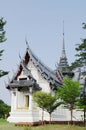 BANGKOK, THAILAND - OCTOBER 30, 2013: Ancient Siam, Sanphet Prasat Palace, Ayutthaya