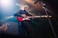 BANGKOK, THAILAND - OCTOBER 16, 2009: Billy Sheehan solo bass during Mr.Big Live in Bangkok - Reunion