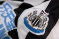 Newcastle United Football Logo on the Jersey Royalty Free Stock Photo