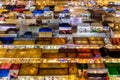 Night view of the Train Night Market Ratchada