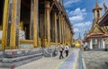 Tourists from various countries visit the Grand Palace