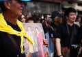 BANGKOK THAILAND - OCTOBER5,2017 : thai mourners people wearing