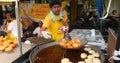 Bangkok, Thailand - OCTOBER 09, 2018: Vegetarian Jay Chinese festival