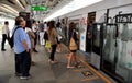 Bangkok, Thailand: Passengers Boarding Skytrain