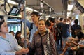 Bangkok, Thailand: Passengers Riding BTS Skytrain