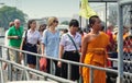 Bangkok, Thailand: People Departing Boat Royalty Free Stock Photo