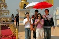 Bangkok, Thailand: Prayer Procession at Wat Royalty Free Stock Photo