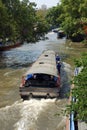 Bangkok, Thailand: Saen Saep Canal Boats Royalty Free Stock Photo